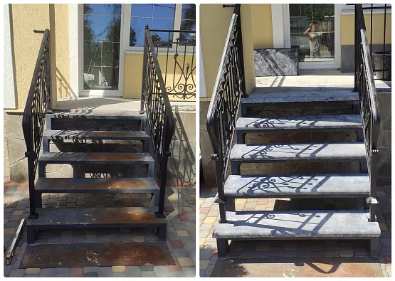 Бетонные ступени для реставрации лестниц 