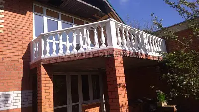 Монтаж бетонных балясин