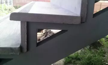 Бетонные Ступени на металлокаркасе